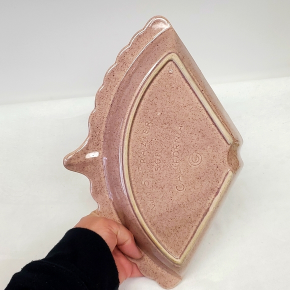 MCM California Pottery pink ceramic  covered serving /trinket/candy dish - Picture 4 of 9